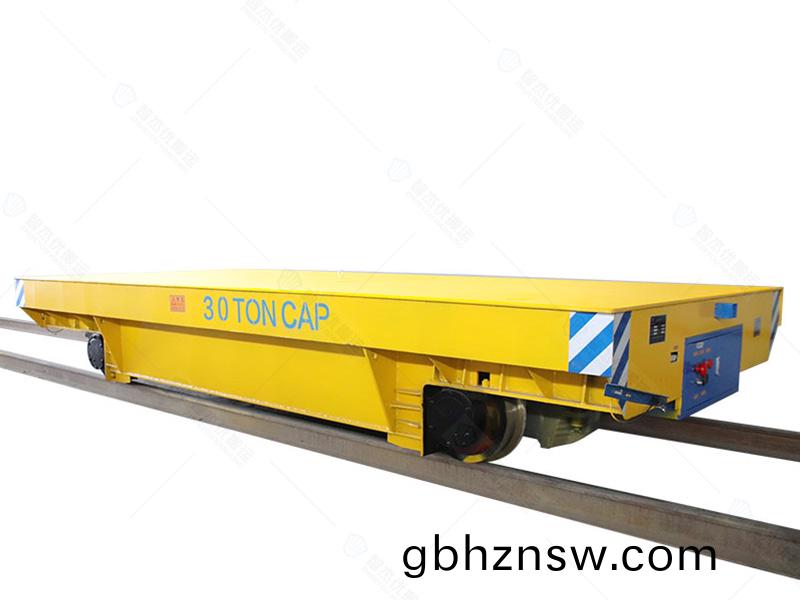 30噸(dun)軌(gui)道電(dian)動(dong)平車 鑄(zhu)鋼車(che)輪 持久耐用(yong)