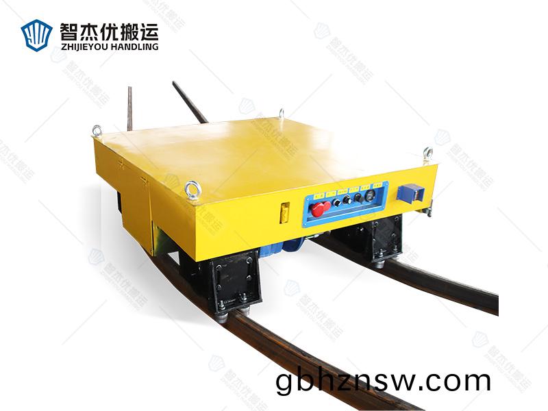 自動(dong)柺(guai)彎軌道搬運(yun)車 弧(hu)形軌道(dao)工件(jian)轉(zhuan)運(yun)平(ping)闆車